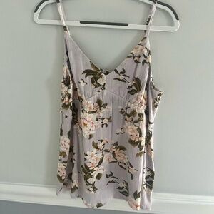 American Eagle Lilac Floral Cami Top